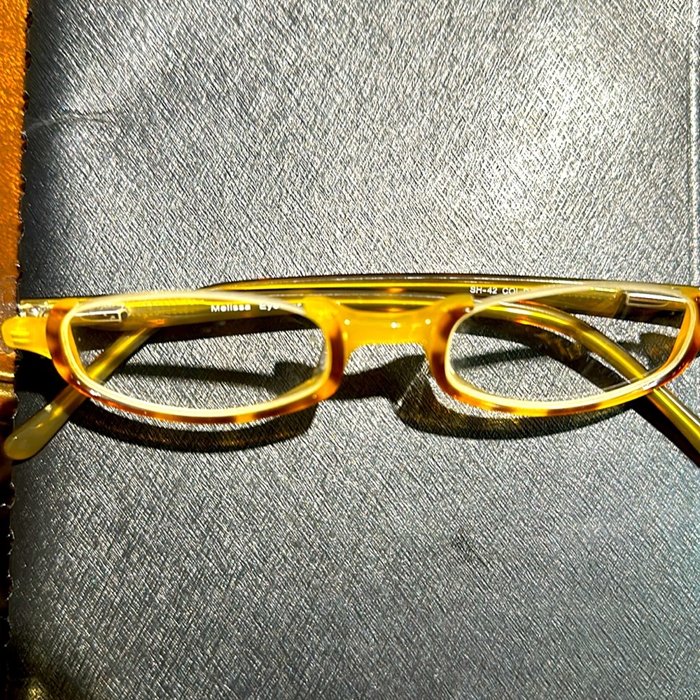 MELISSA EYEWEAR 1.50  SEMI-RIMLESS READERS IN TORTOISE SHELL PATTERN